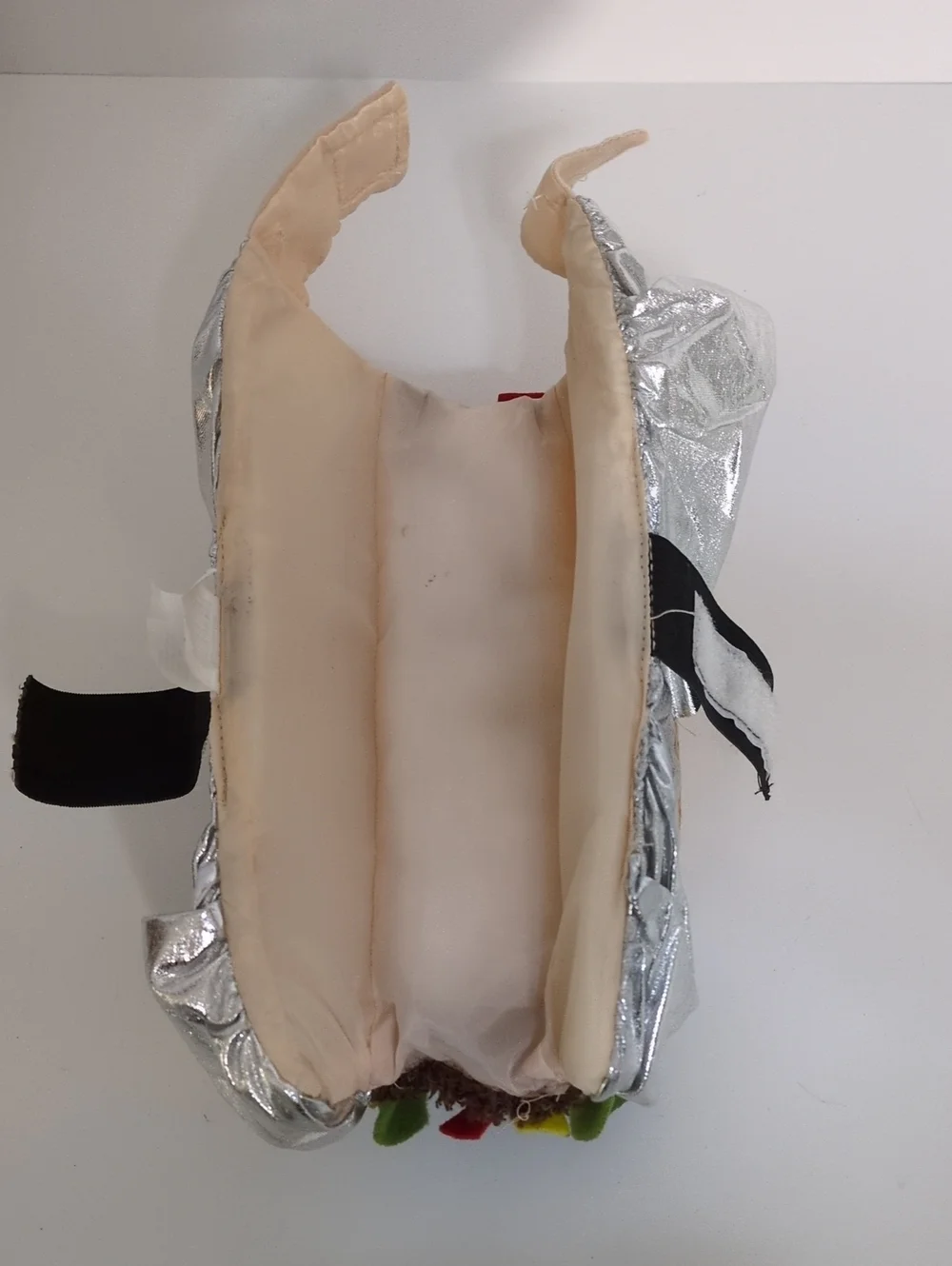Pet Taco Costume Size XS Foil Wrapper Burrito Halloween Dog Apparel 84500-0019